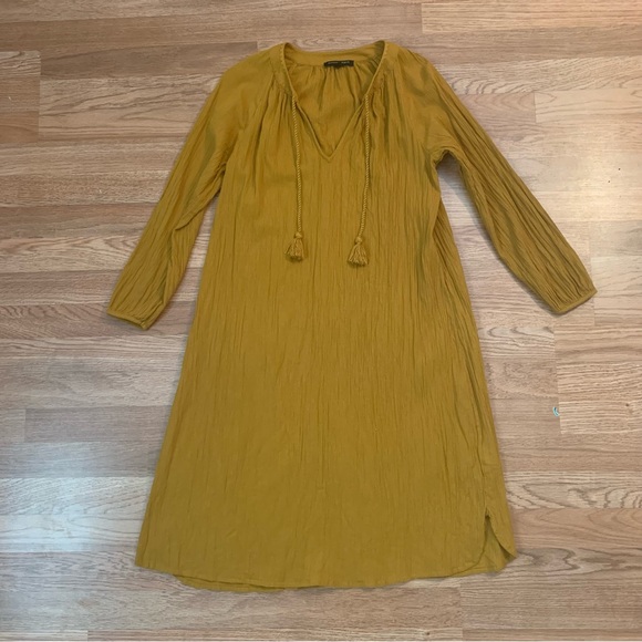 Banana Republic Mustard Yellow Tunic Dress - Picture 1 of 6